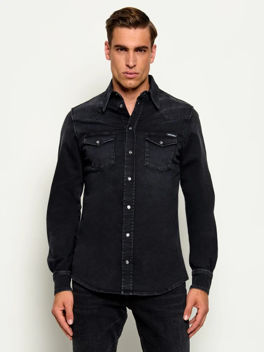 Zdjęcie produktu Dolce & Gabbana Jeansowa koszula | Slim Fit czarny
