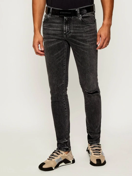 Zdjęcie produktu Dolce & Gabbana Jeansy | Skinny fit grafitowy