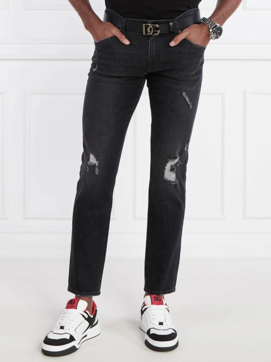 Zdjęcie produktu Dolce & Gabbana Jeansy | Slim Fit grafitowy