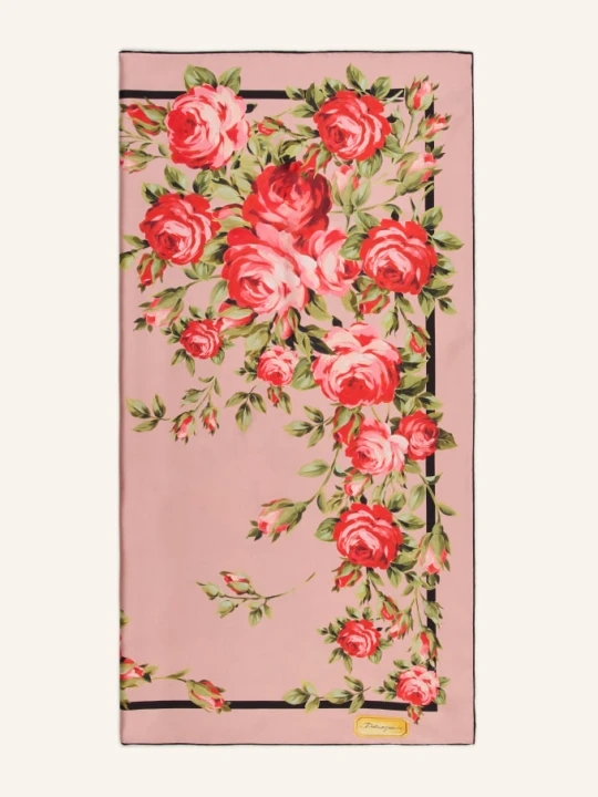 Zdjęcie produktu Dolce & Gabbana Jedwabna Chusta rosa różowy