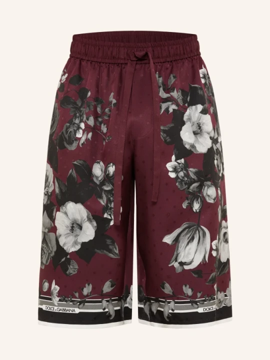Zdjęcie produktu Dolce & Gabbana Jedwabne Szorty rot