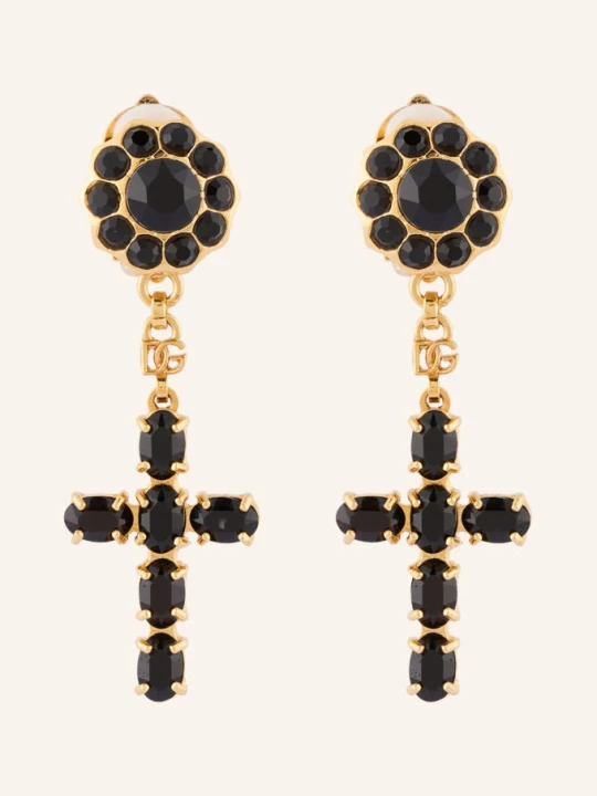 Zdjęcie produktu Dolce & Gabbana Klipsy Do Uszu schwarz