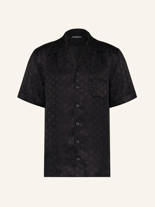 Zdjęcie produktu Dolce & Gabbana Koszula Z Klapami Comfort Fit Z Jedwabiu schwarz CZARNY