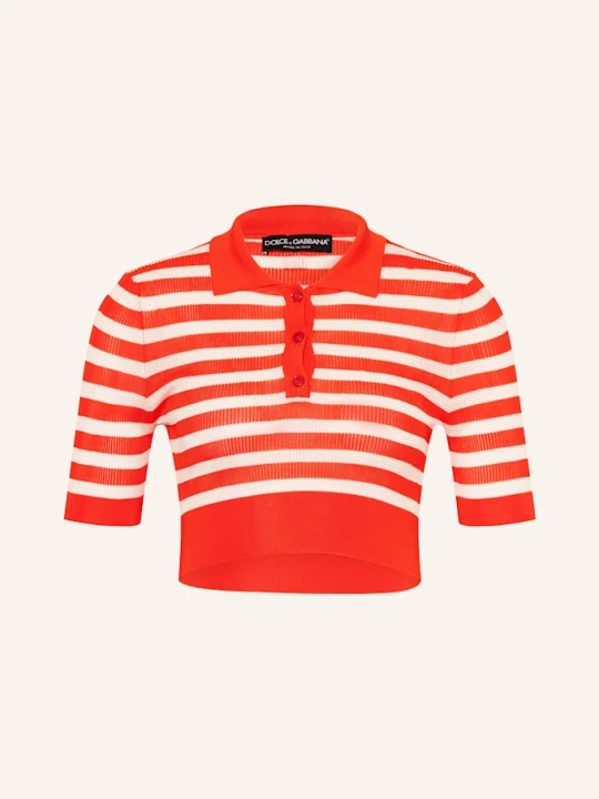 Zdjęcie produktu Dolce & Gabbana Krótka Koszulka Polo Z Dżerseju rot