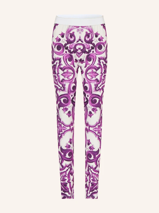 Zdjęcie produktu Dolce & Gabbana Legginsy lila purpurowy