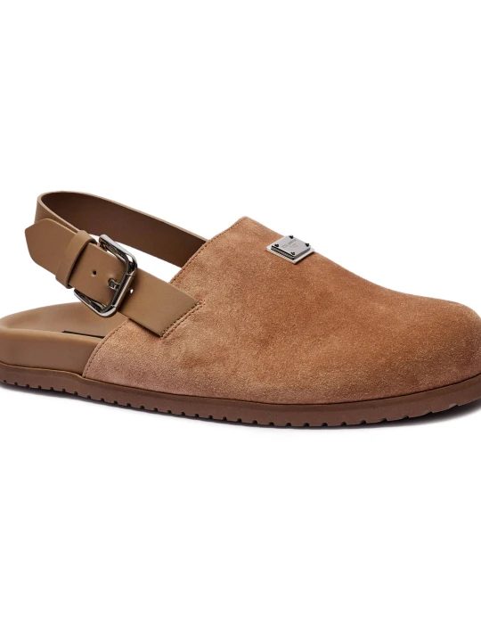 Zdjęcie produktu Dolce & Gabbana Mule | zamsz brązowy