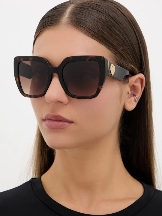 Zdjęcie produktu Dolce & Gabbana okulary przeciwsłoneczne kwadratowe damskie brązowy