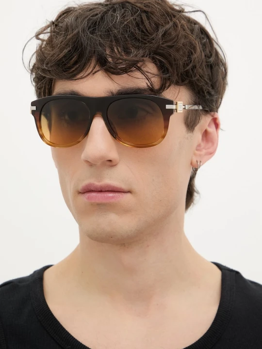 Zdjęcie produktu Dolce & Gabbana okulary przeciwsłoneczne męskie brązowy