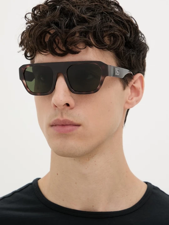 Zdjęcie produktu Dolce & Gabbana okulary przeciwsłoneczne męskie brązowy