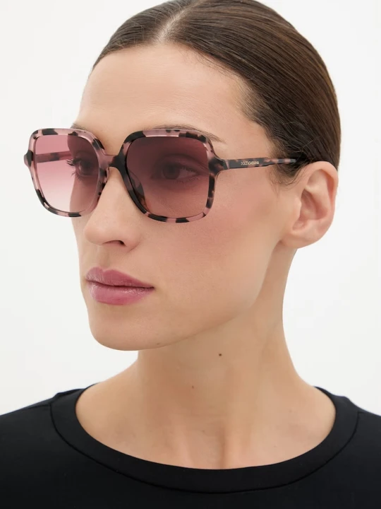Zdjęcie produktu Dolce & Gabbana okulary przeciwsłoneczne okrągłe damskie różowy