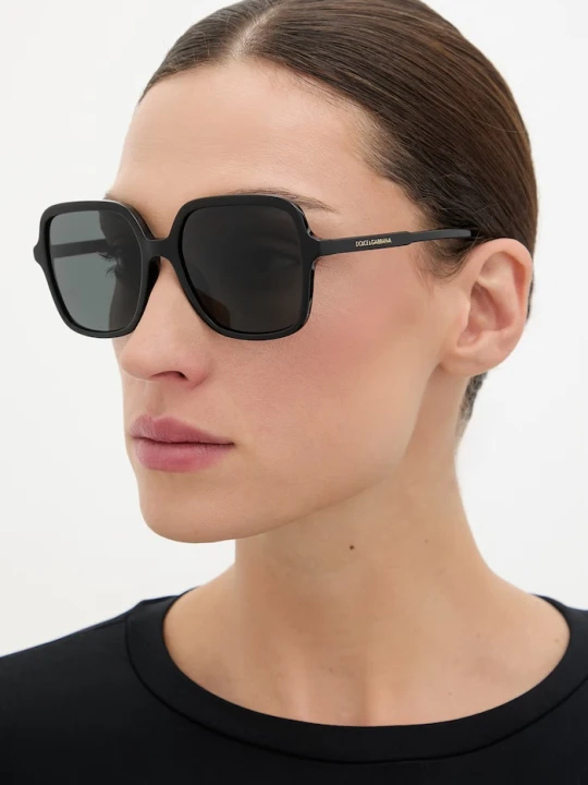 Zdjęcie produktu Dolce & Gabbana okulary przeciwsłoneczne okrągłe damskie czarny