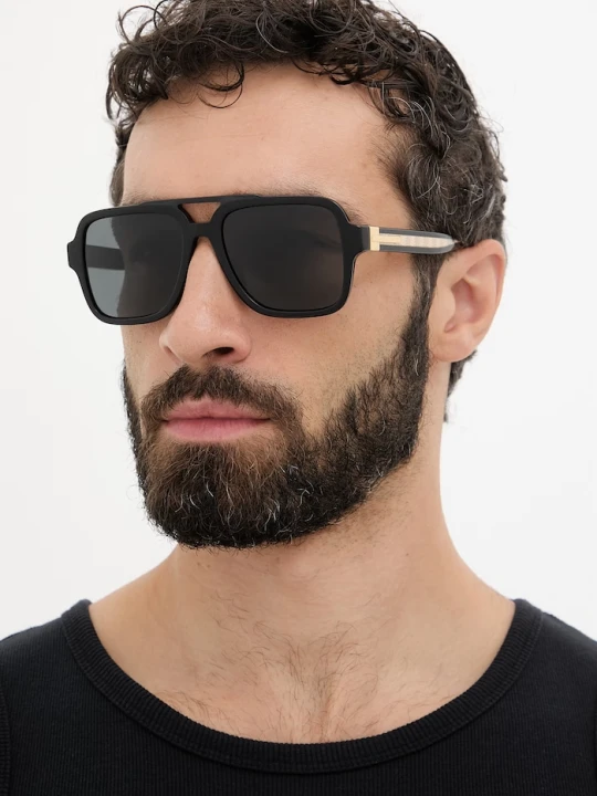 Zdjęcie produktu Dolce & Gabbana okulary przeciwsłoneczne pilotki męskie czarny