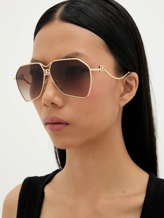 Zdjęcie produktu Dolce & Gabbana okulary przeciwsłoneczne złoty