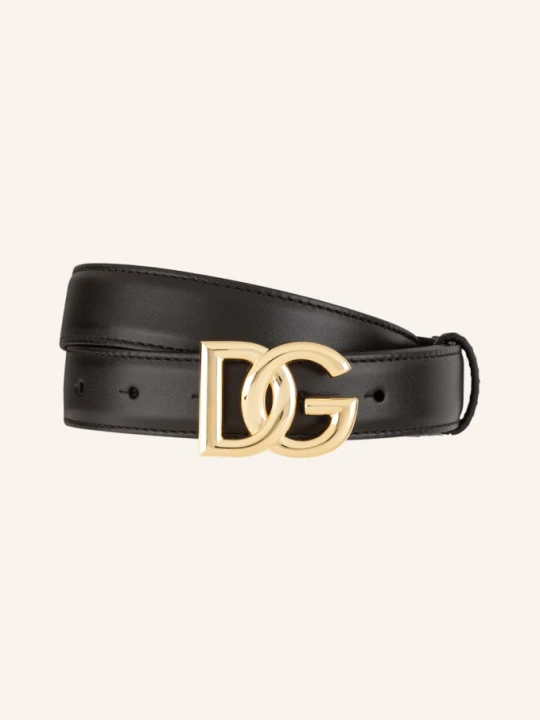 Zdjęcie produktu Dolce & Gabbana Pasek Skórzany schwarz CZARNY