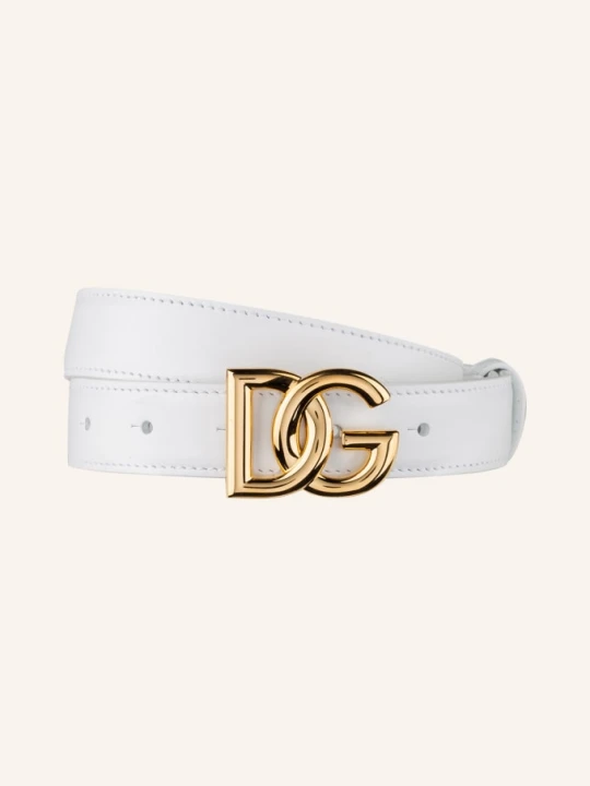 Zdjęcie produktu Dolce & Gabbana Pasek Skórzany weiss BIAŁY