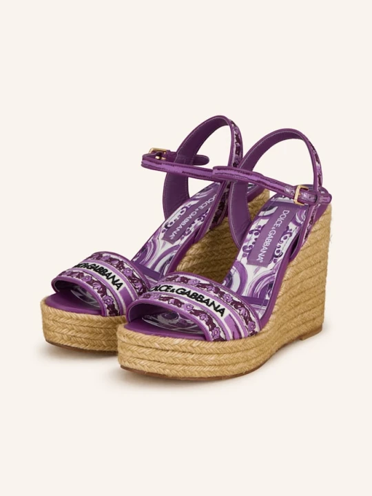 Zdjęcie produktu Dolce & Gabbana Sandały Na Platformie Ricamo lila