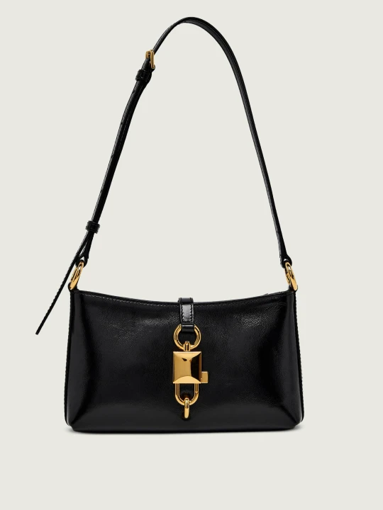 Zdjęcie produktu Dolce & Gabbana Skórzana torebka na ramię Lock czarny