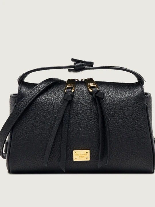 Zdjęcie produktu Dolce & Gabbana Skórzana torebka na ramię Vittoria czarny