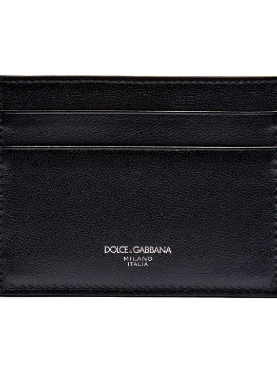 Zdjęcie produktu Dolce & Gabbana Skórzane etui na karty czarny