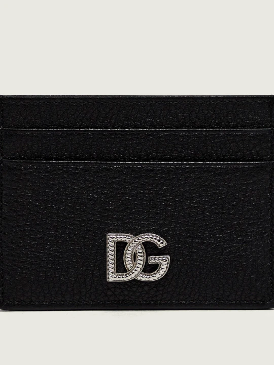 Zdjęcie produktu Dolce & Gabbana Skórzane etui na karty czarny