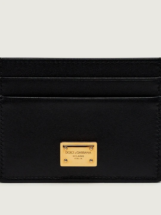 Zdjęcie produktu Dolce & Gabbana Skórzane etui na karty czarny