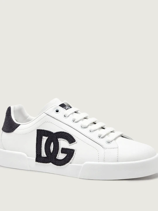 Zdjęcie produktu Dolce & Gabbana Skórzane sneakersy biały