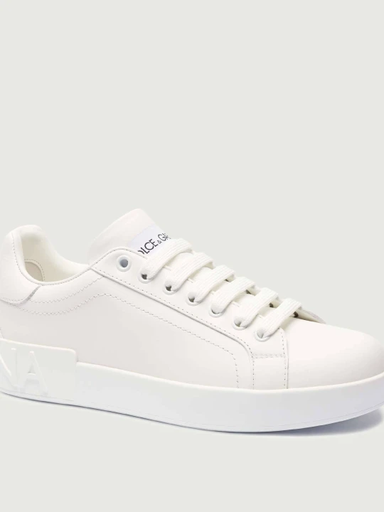 Zdjęcie produktu Dolce & Gabbana Skórzane sneakersy biały