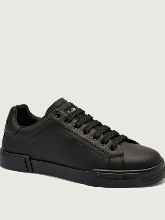 Zdjęcie produktu Dolce & Gabbana Skórzane sneakersy czarny