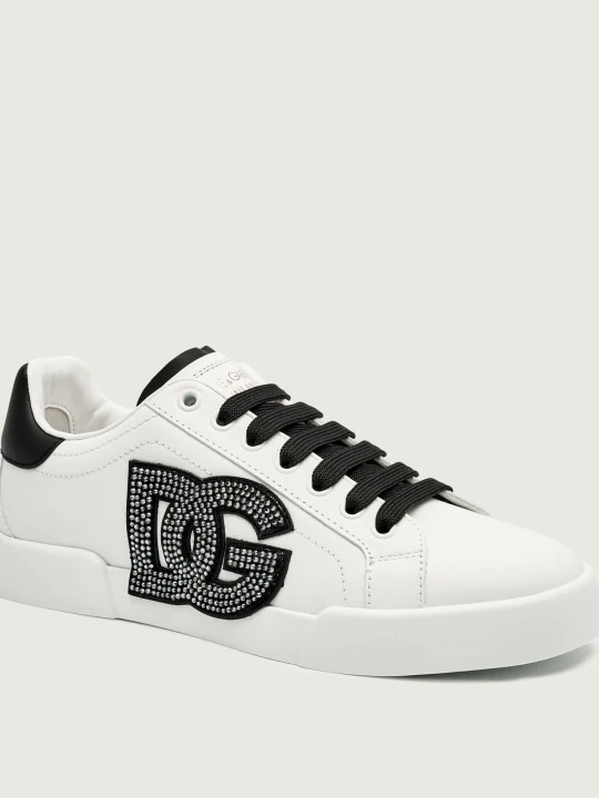 Zdjęcie produktu Dolce & Gabbana Skórzane sneakersy czarny