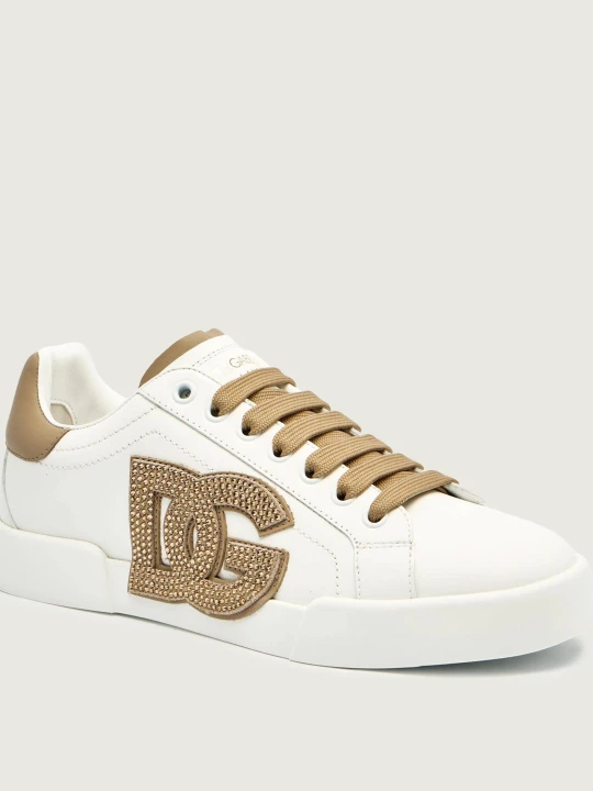 Zdjęcie produktu Dolce & Gabbana Skórzane sneakersy biały