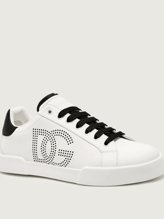 Zdjęcie produktu Dolce & Gabbana Skórzane sneakersy biały