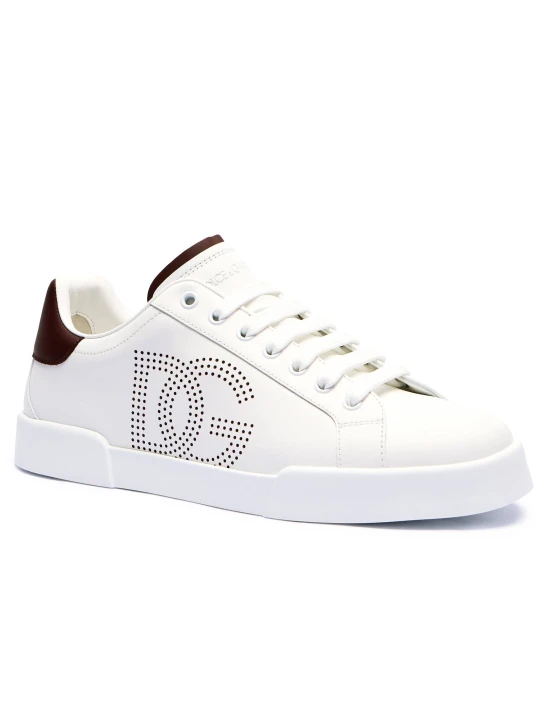Zdjęcie produktu Dolce & Gabbana Skórzane sneakersy biały