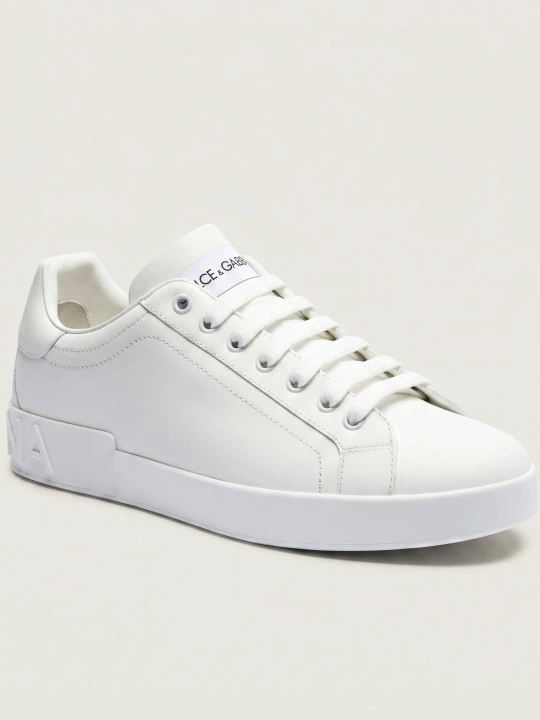 Zdjęcie produktu Dolce & Gabbana Skórzane sneakersy biały