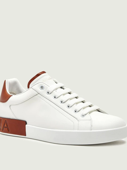 Zdjęcie produktu Dolce & Gabbana Skórzane sneakersy Portofino biały