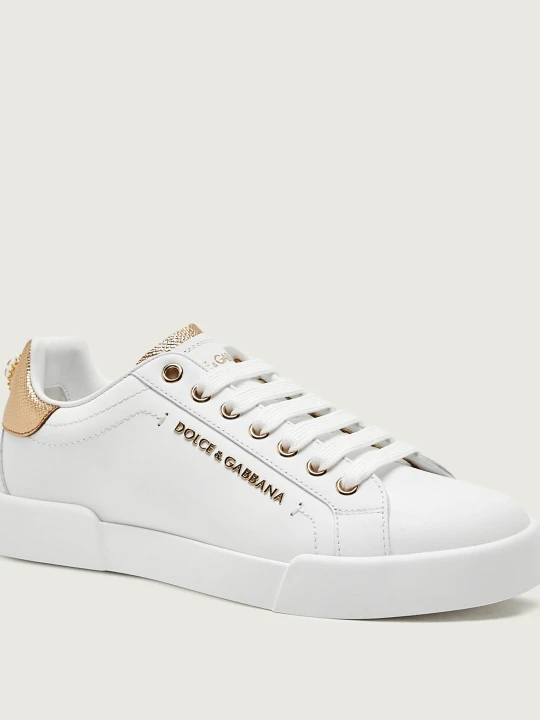 Zdjęcie produktu Dolce & Gabbana Skórzane sneakersy Portofino biały