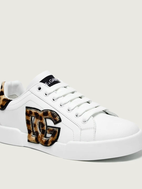 Zdjęcie produktu Dolce & Gabbana Skórzane sneakersy Portofino biały