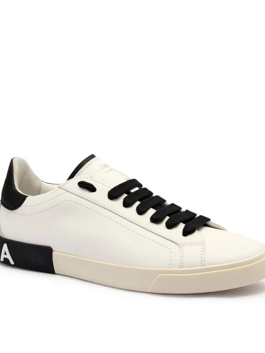 Zdjęcie produktu Dolce & Gabbana Skórzane sneakersy Portofino biały