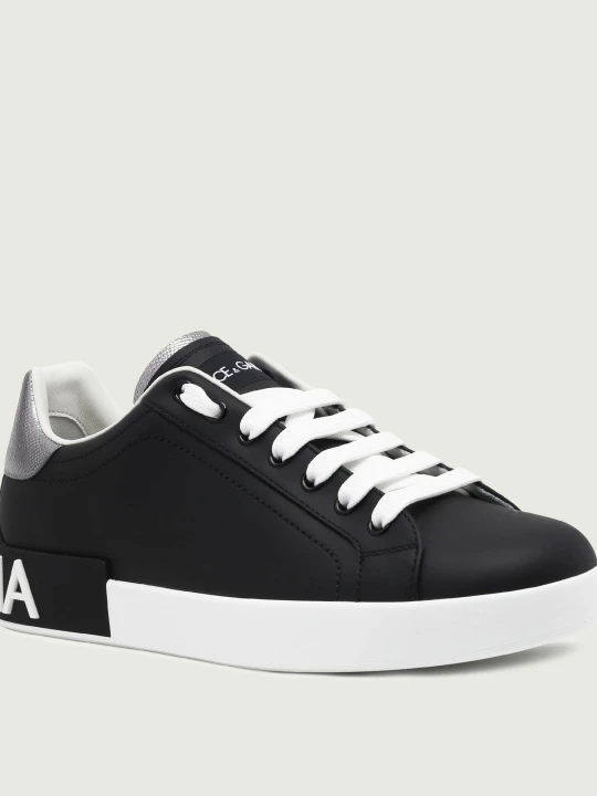 Zdjęcie produktu Dolce & Gabbana Skórzane trampki czarny