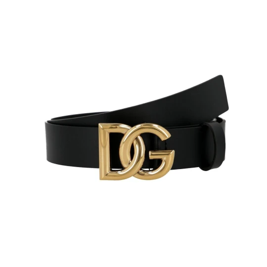 Zdjęcie produktu Dolce & Gabbana Skórzany pasek czarny