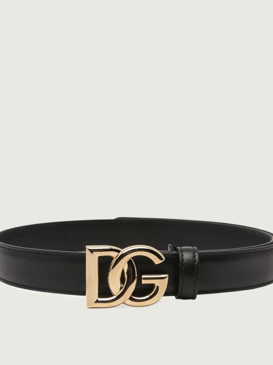 Zdjęcie produktu Dolce & Gabbana Skórzany pasek czarny