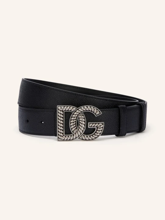 Zdjęcie produktu Dolce & Gabbana Skórzany Pasek schwarz CZARNY