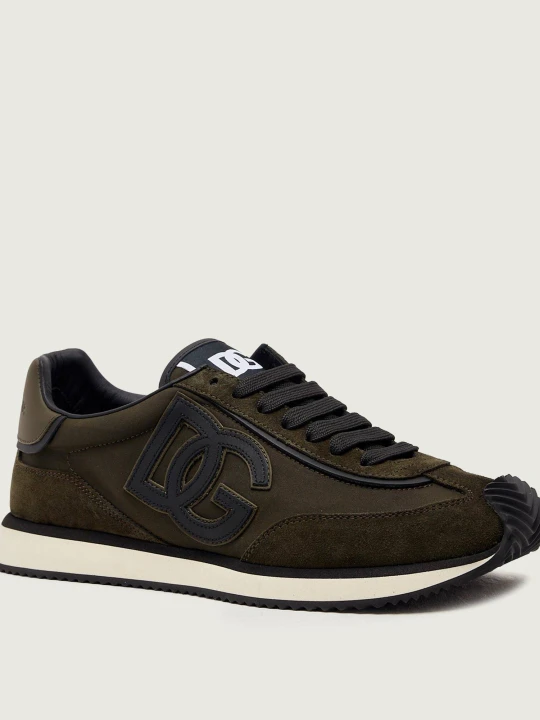 Zdjęcie produktu Dolce & Gabbana Sneakersy Cushion | zamsz oliwkowy