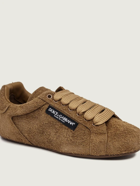 Zdjęcie produktu Dolce & Gabbana Sneakersy Portofino Soft | zamsz brązowy