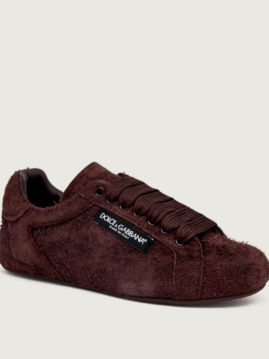 Zdjęcie produktu Dolce & Gabbana Sneakersy Portofino Soft | zamsz brązowy