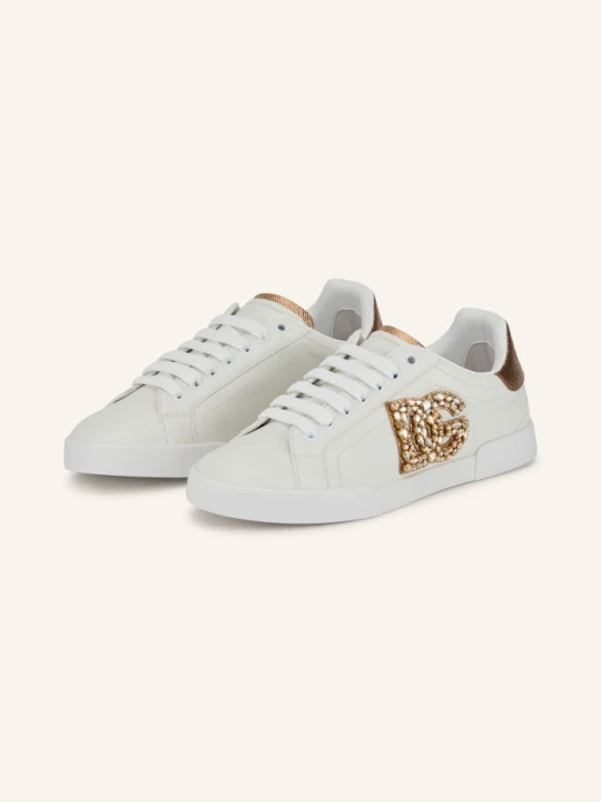 Zdjęcie produktu Dolce & Gabbana Sneakersy Z Kamieniami Ozdobnymi weiss