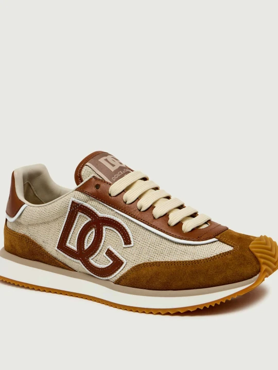 Zdjęcie produktu Dolce & Gabbana Sneakersy | zamsz brązowy
