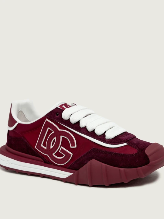 Zdjęcie produktu Dolce & Gabbana Sneakersy | zamsz bordowy