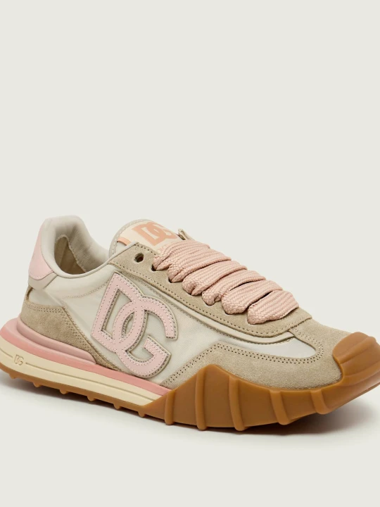 Zdjęcie produktu Dolce & Gabbana Sneakersy | zamsz | z dodatkiem skóry beżowy
