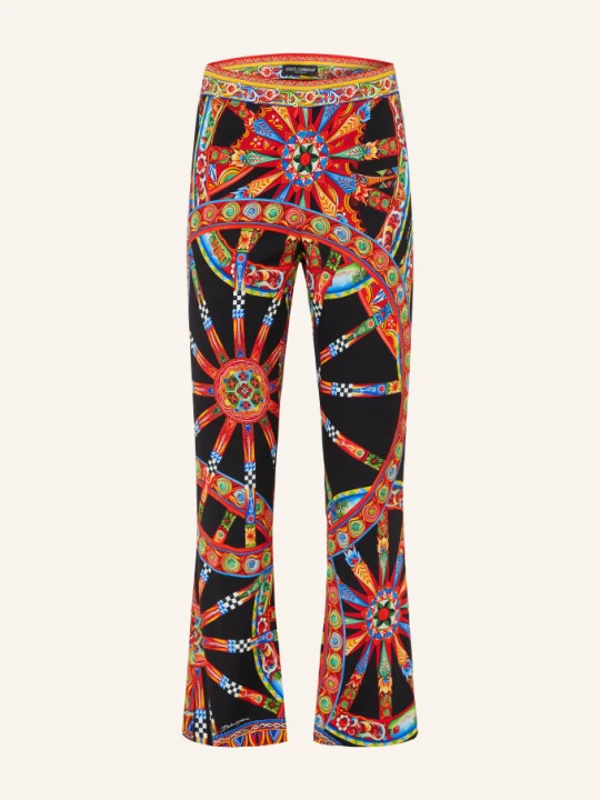 Zdjęcie produktu Dolce & Gabbana Spodnie 7 / 8 Z Jedwabiem schwarz czarny