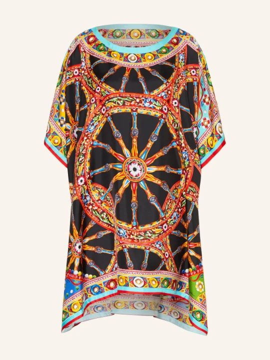 Zdjęcie produktu Dolce & Gabbana Sukienka Jedwabna schwarz czarny